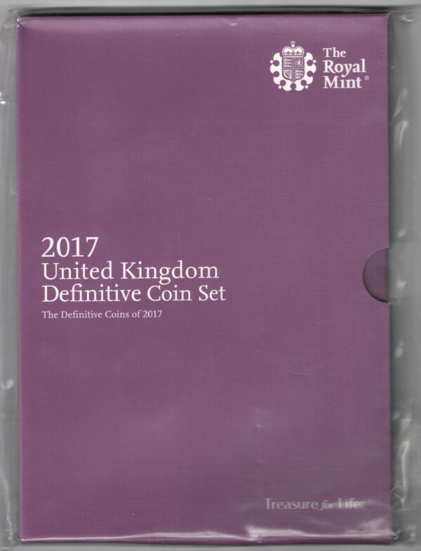 Sealed 2017 Royal Mint Definitive Eight Coin Set. This 2017 set comes with card outer. All coins are in stock for despatch. You are buying a set of 8 coins.