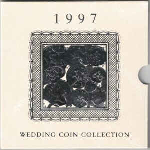 1997 Royal Mint Brilliant Uncirculated Wedding Nine Coin Set . This 1997 set comes with card outer. All coins are in stock for despatch.