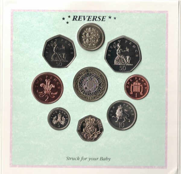 1997 Royal Mint Brilliant Uncirculated Baby Nine Coin Collection - Image 2