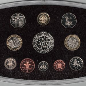 2003 Royal Mint Base Metal Eleven Coin Proof Set . This 2003 set comes with card box. All coins are in stock for despatch.