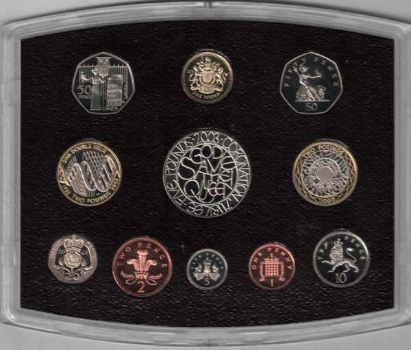 2003 Royal Mint Base Metal Eleven Coin Proof Set . This 2003 set comes with card box. All coins are in stock for despatch.