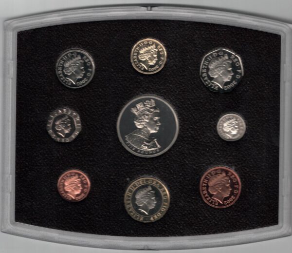 Boxed 2002 Royal Mint Nine Coin Proof Set - Image 2