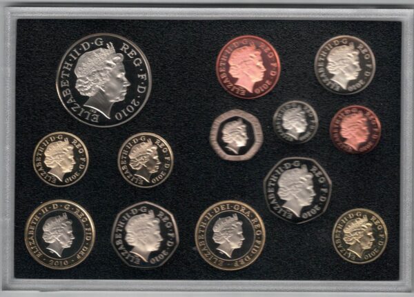 Boxed 2010 Royal Mint Thirteen Coin Proof Set - Image 2