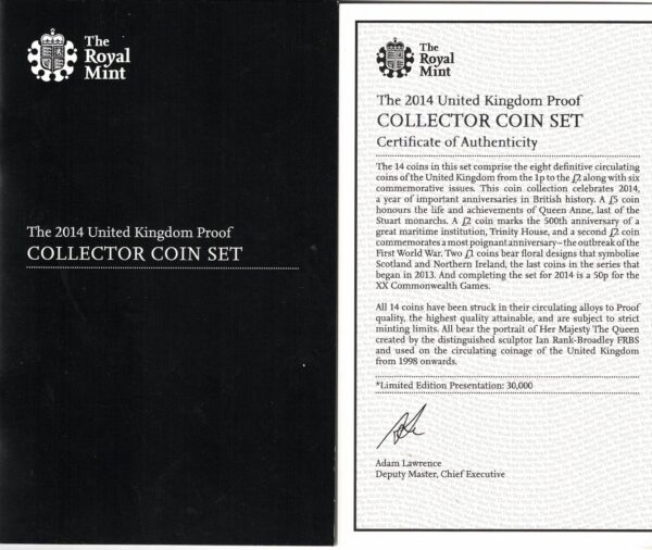 Boxed 2014 Royal Mint Fourteen Coin Collector Edition Proof Set - Image 4