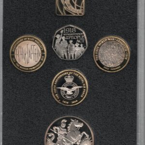 2018 Royal Mint Base Metal Five Coin Proof Set . This 2018 set comes with card box. All coins are in stock for despatch.