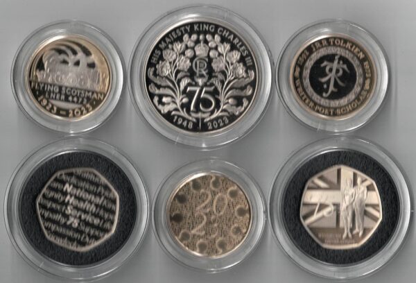 2023 Royal Mint Base Metal Premium Five Coin Proof Set . This 2023 set comes with card box. All coins are in stock for despatch.