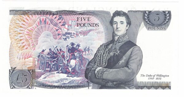 B343 D.H.F. Somerset Five Pounds Banknote NC45 - Image 2