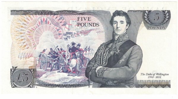 B343 D.H.F. Somerset Five Pounds Banknote LR38 - Image 2