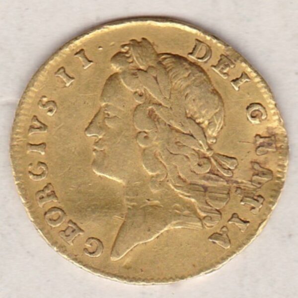 1731 Gold Half Guinea Coin - Image 2