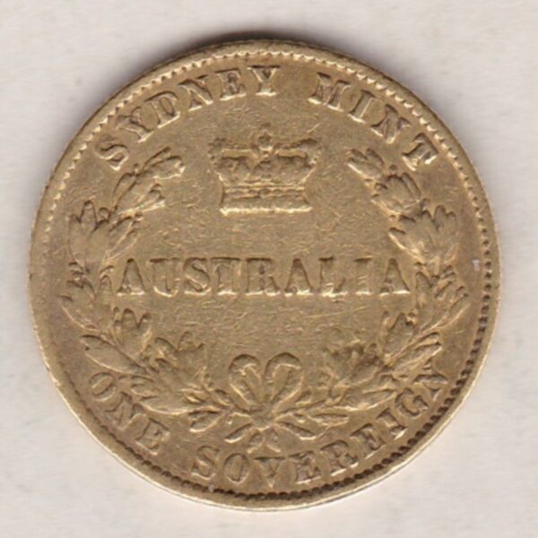 1867 Australia Gold Sovereign Coin - Image 2