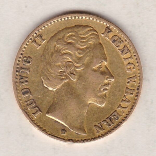 1873 D Germany Gold Ten Mark - Image 2