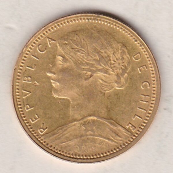 1896 Chile Gold Ten Pesos Coin - Image 2