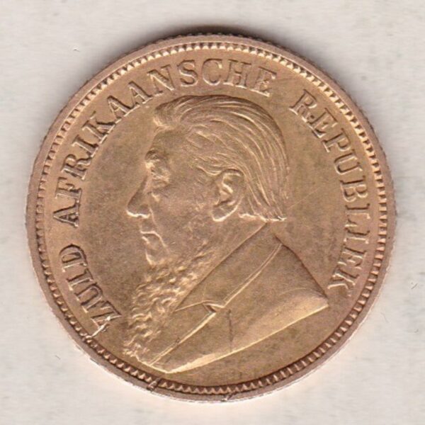 1896 South Africa Gold Half Pond - Image 2