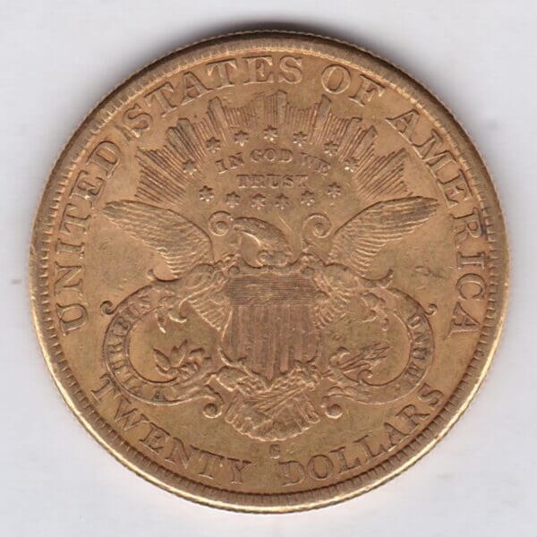 1897 S USA Twenty Dollars Gold Coin - Image 2