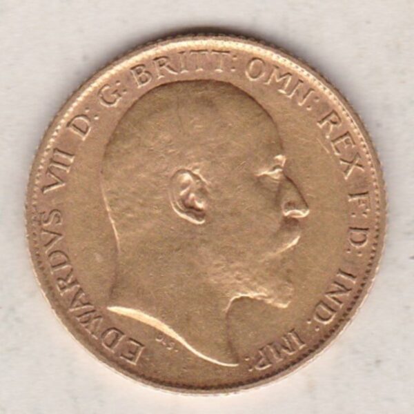 1908 Gold Half Sovereign - Edward VII - Image 2