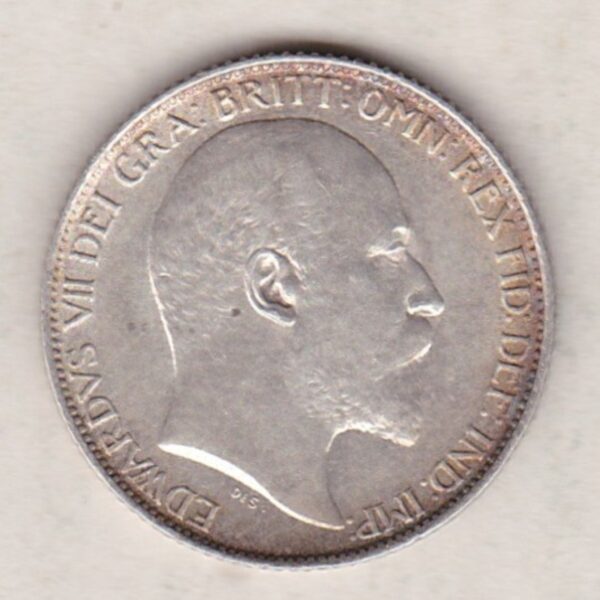 1908 Silver Sixpence – Edward VII - Image 2