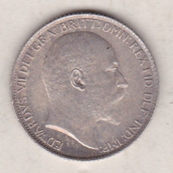 1909 Silver Sixpence – Edward VII - Image 2