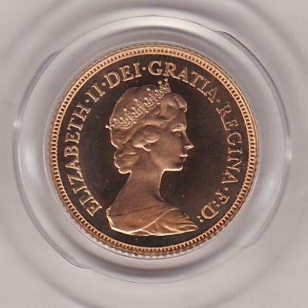 1984 Gold Proof Half Sovereign - Image 2