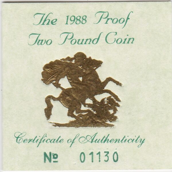 1988 Proof Gold Two Pounds - Image 3