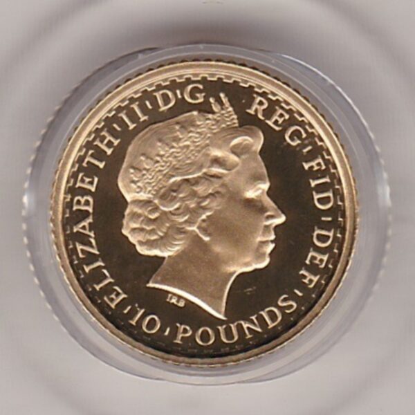 2002 Gold Proof Tenth Ounce Britannia - Image 2