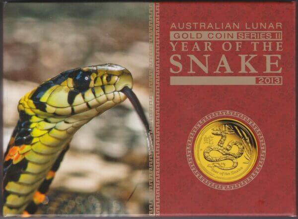 2013 Gold Proof Australia Quarter Ounce - Snake - Image 4