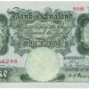 B238 Peppiatt One Pound Banknote 93H. This is the green 1934 Issue, with Serial Number 93H746286 This note is in near mint condition.