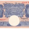 B249 Peppiatt One Pound Banknote J31H. This is the Blue & Pink 1940 Issue, with Serial Number J31H 236259 This note is in near mint condition.