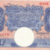 B249 Peppiatt One Pound Banknote H85E This is the Blue & Pink 1940 Issue, with Serial Number H85E 851278 This note is in near mint condition.