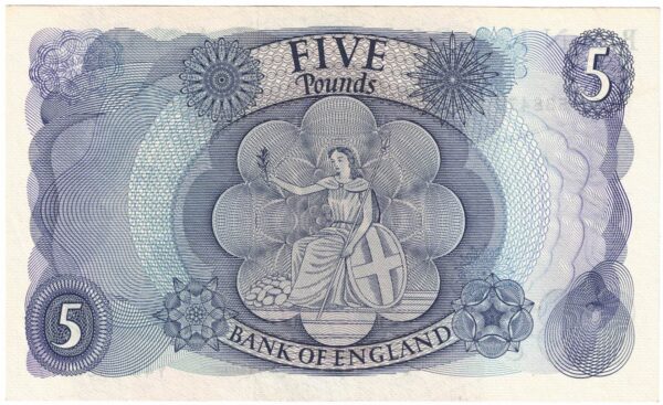 B312 Fforde Five Pounds Banknote Y49 - Image 2