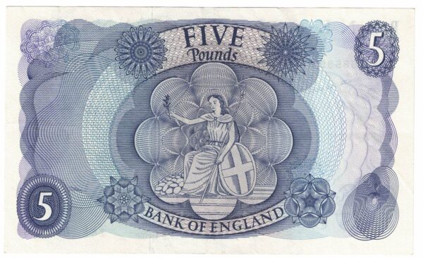 B312 Fforde Five Pounds Banknote Z84 - Image 2