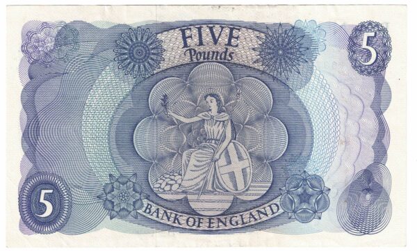 B312 Fforde Five Pounds Banknote Z77 - Image 2