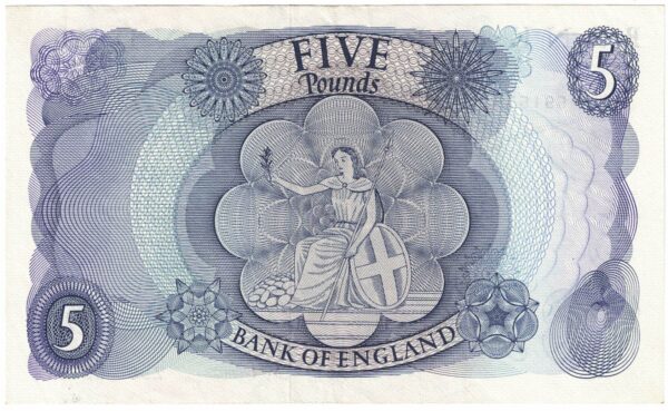 B312 Fforde Five Pounds Banknote Z98 - Image 2