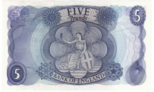 B312 Fforde Five Pounds Banknote W13 - Image 2