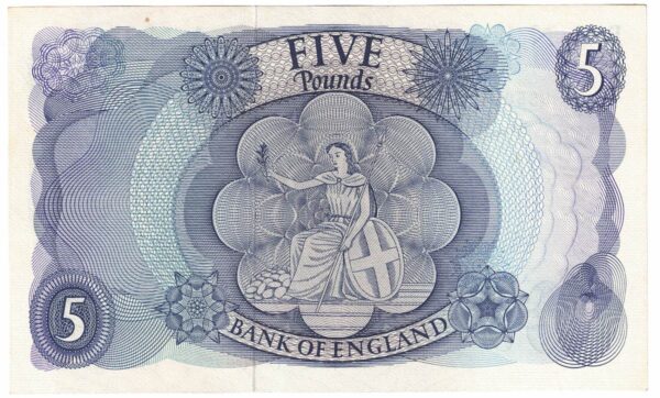 B312 Fforde Five Pounds Banknote Y41 - Image 2