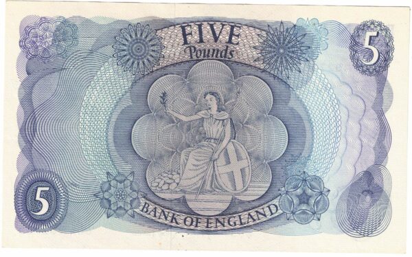 B314 Fforde Five Pounds Banknote 60A - Image 2