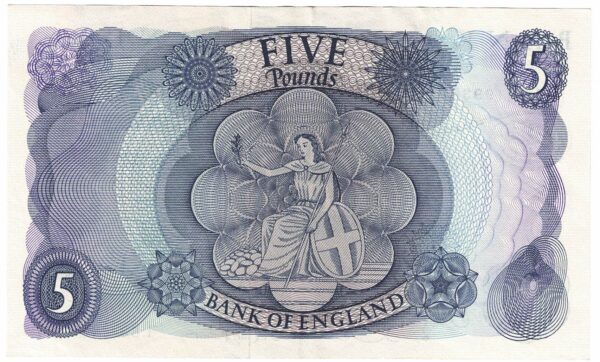 B297 Hollom Five Pounds Banknote L88 - Image 2