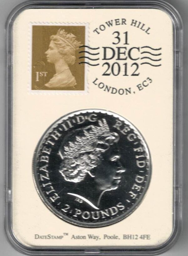 Cased 2012 Date Stamp Silver Britannia One Ounce Coin - Image 2