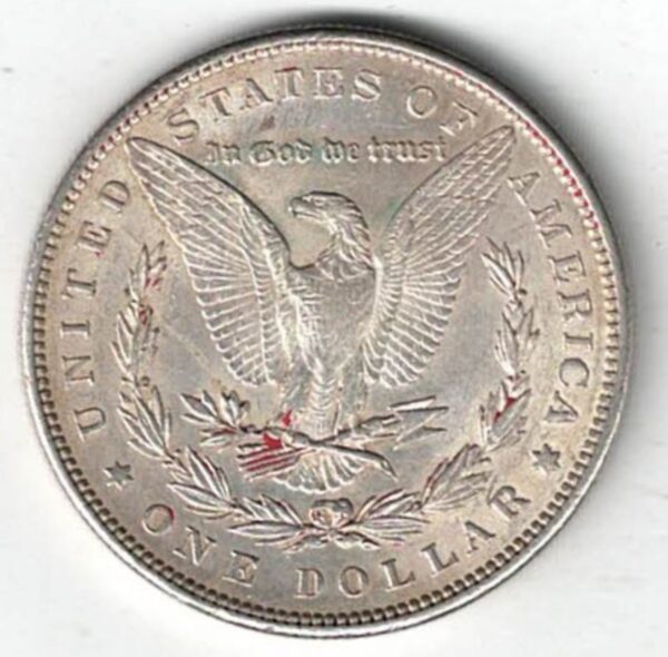 1889 Silver USA Morgan Dollar - Image 2