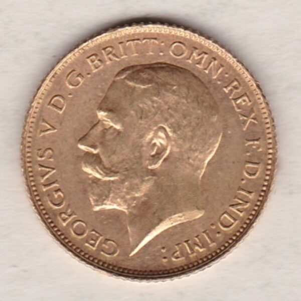 1916 S Gold Half Sovereign - Image 2
