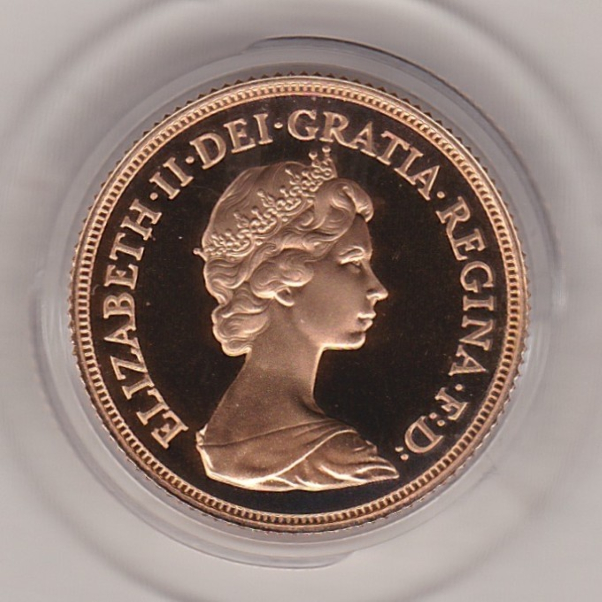 1984 Gold Proof Sovereign - Elizabeth II - Image 2