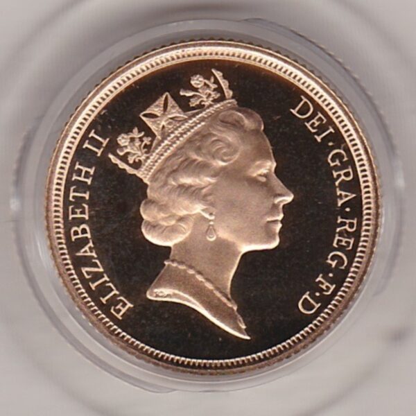 1988 Gold Proof Sovereign - Elizabeth II - Image 2