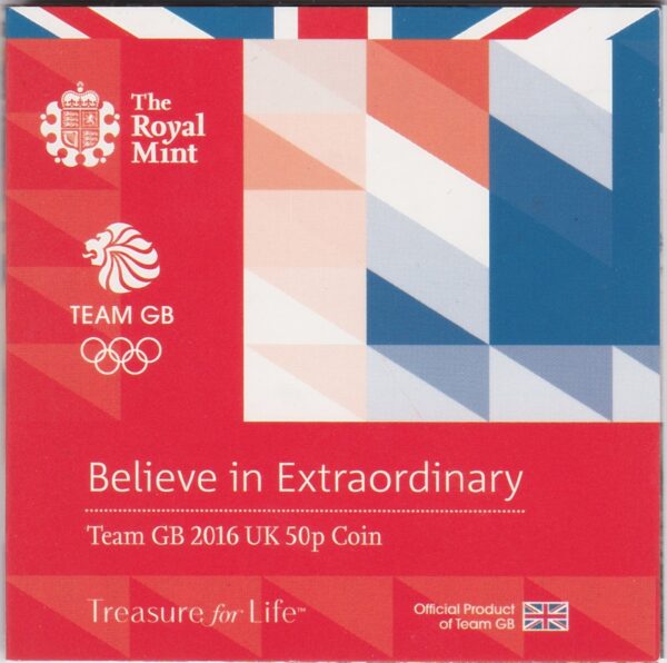 2016 Gold Proof Fifty Pence Team GB - Image 4