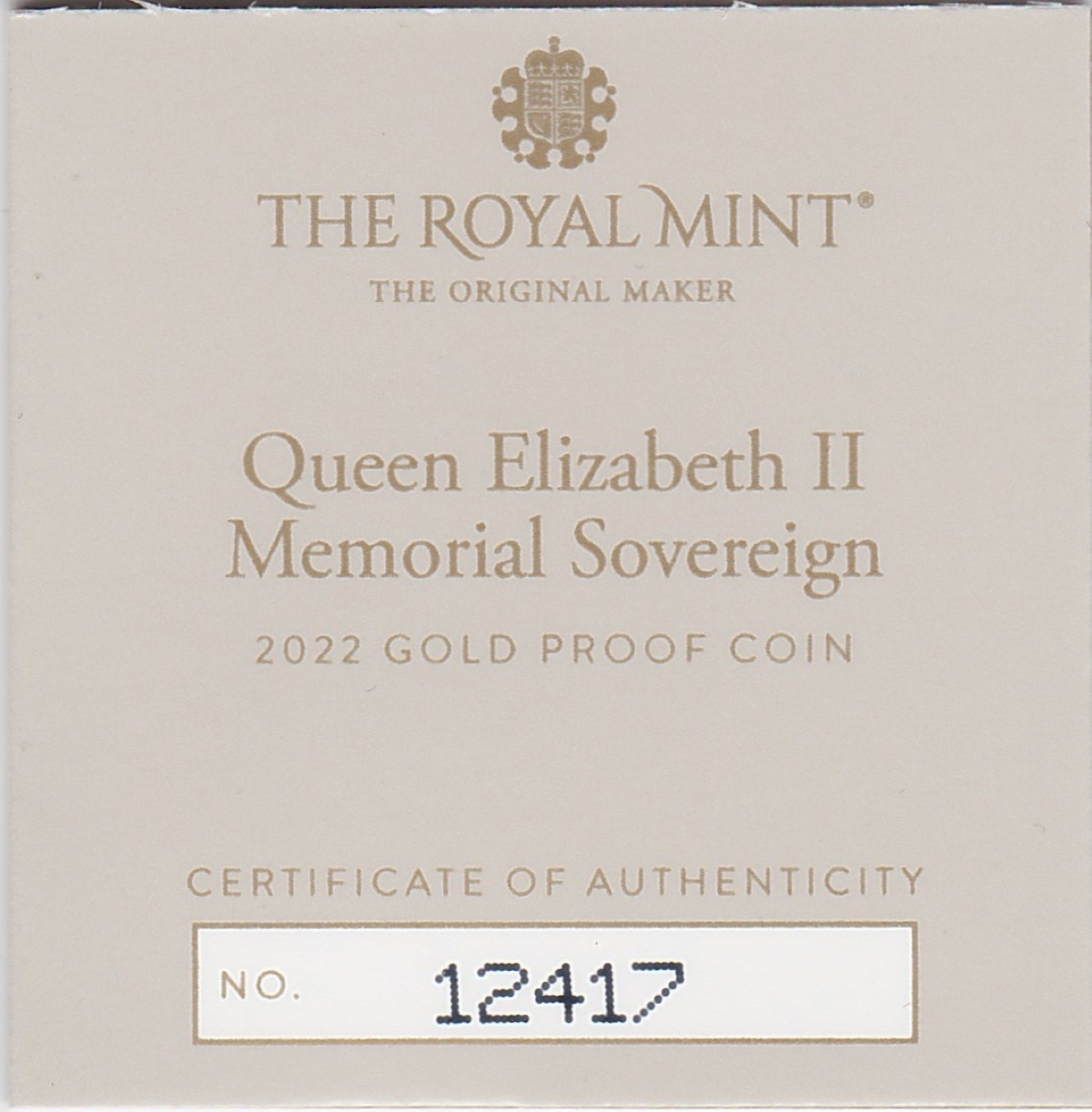 2022 Gold Proof Sovereign - Charles III - Elizabeth II Memorial - Image 3