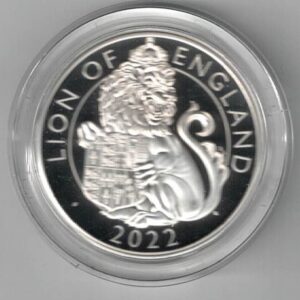 2022 Silver Proof One Ounce Lion Of England. The coin contains one ounce of 999 fine silver. All of our silver coins are in stock.