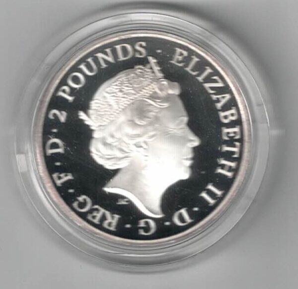 2023 Silver Proof One Ounce The Yale Of Beaufort - Image 2