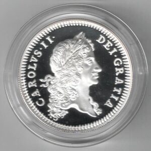 2023 Silver Proof Two Ounce British Monarchs King Charles II. This coin features the portrait of Charles III Facing to the left. All coins are in stock.