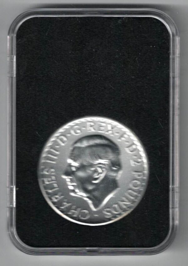 Cased 2023 Silver Britannia One Ounce Coin - Charles III - Image 2