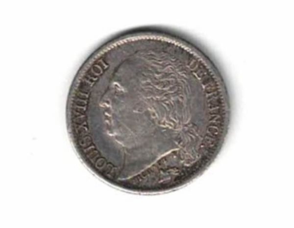 1821 A France Silver Half Franc Coin - Image 2