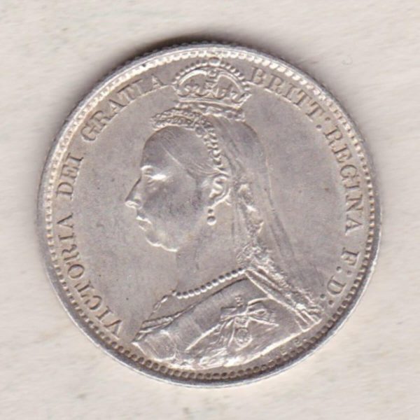 1890 Silver Sixpence – Victoria Jubilee Head - Image 2