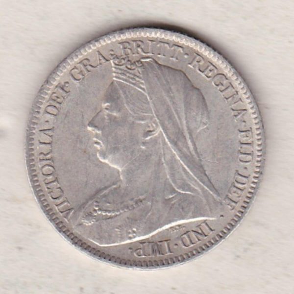 1901 Silver Sixpence – Victoria Old Head - Image 2